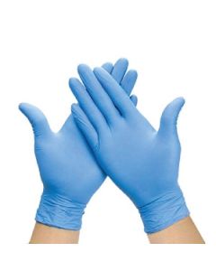 Disposable Powder Free Nitrile Blue Gloves Box 100